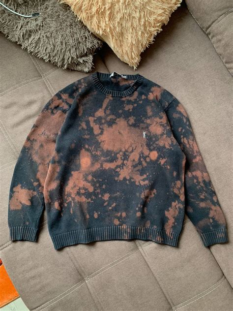 yves saint laurent tie dye sweatshirt|yves Saint Laurent men's sweaters.